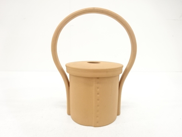  神宮窯造　火桶花入